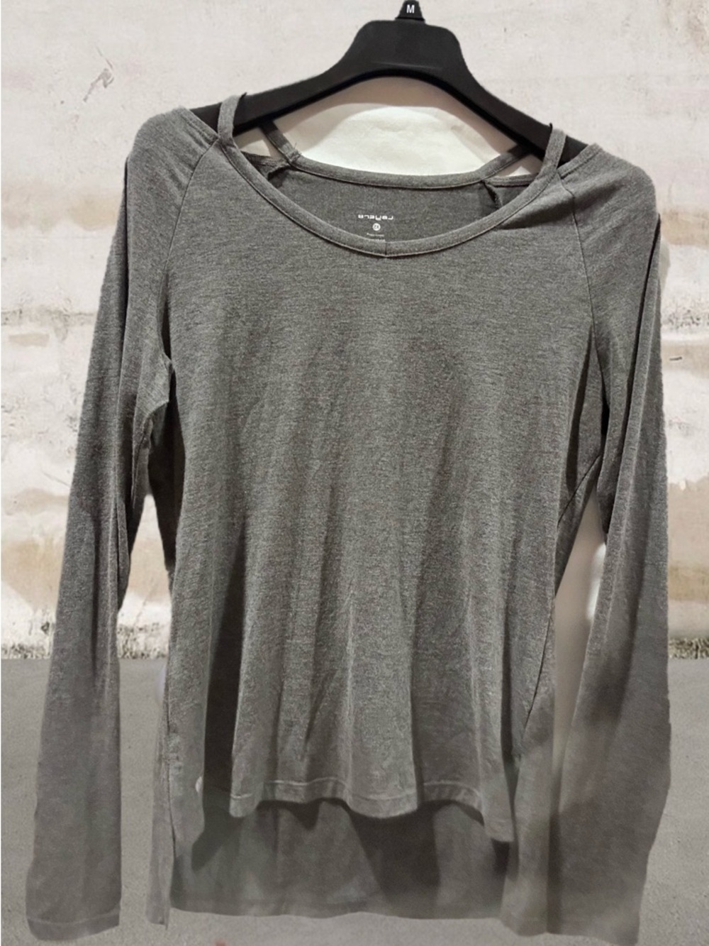 Women’s Long Sleeve Grey Lightweight Layered Tee